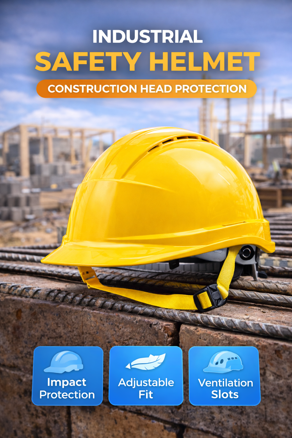 Industrial Safety Helmet – Construction Head Protection