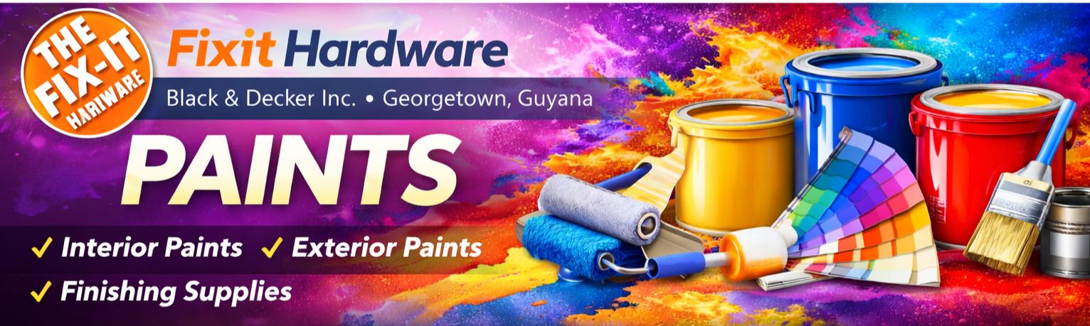 Paints – Interior, Exterior & Finishing Supplies