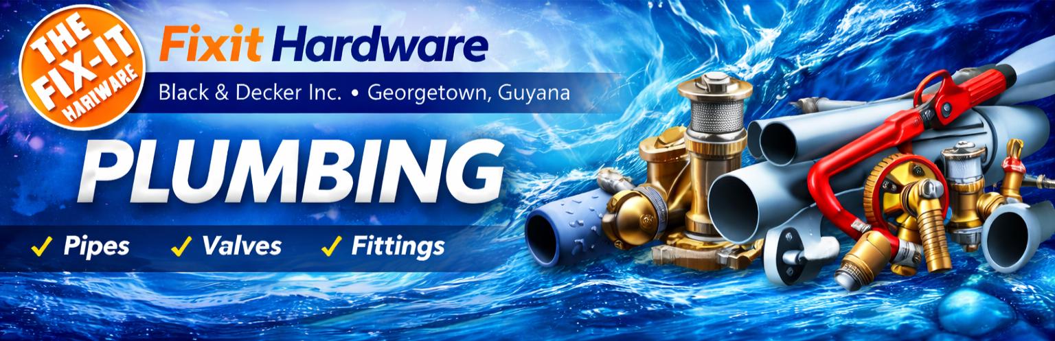 Plumbing – Pipes, Valves & Fittings