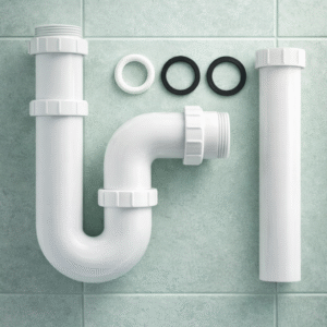 PVC Bathroom Drain Pipe Kit – Leak Resistant Plumbing Set