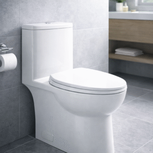 Dual Flush Ceramic Toilet – Modern Bathroom Commode