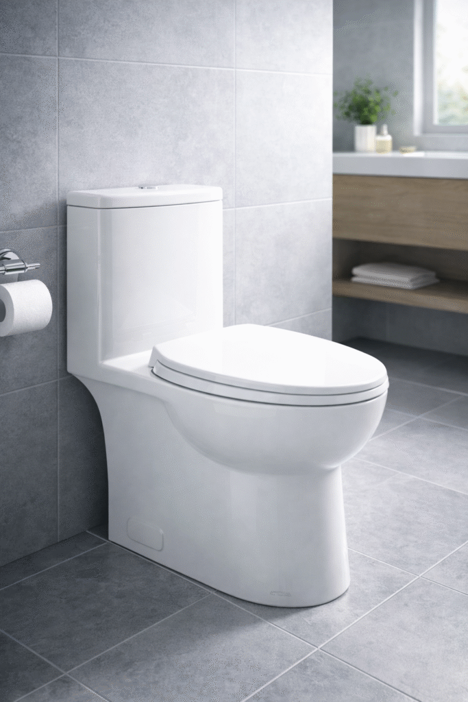 Dual Flush Ceramic Toilet – Modern Bathroom Commode