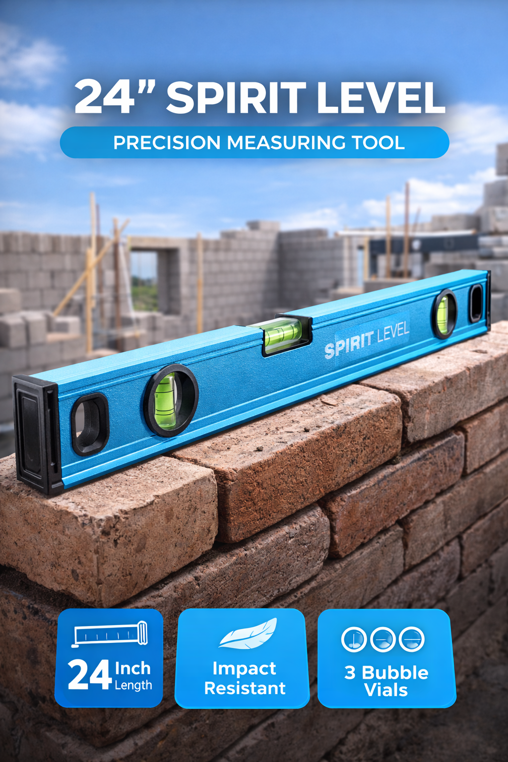 24 inch Spirit Level – Precision Measuring Tool
